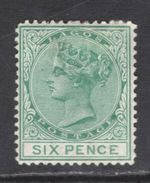 M17337 Nigeria & Territories ~ Lagos 1876 SG15 - 6d green.
