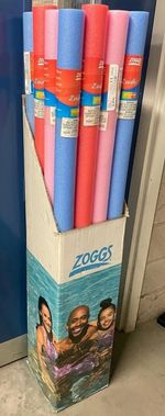 Zoggs Swimming Pool Noodle Display Box With 16 Assorted Floats Leisure Shop