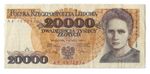 Poland 20000 Zlotych 1989 Marie Curie Pick P-152a Milczak 175a  VF