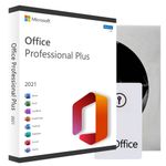 Microsoft Office 2021 Professional DVD + Card, Windows 10, 11 Only / Not for Mac