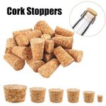5/10pcs Tapered Cork Plugs Wooden Wine Corks Stoppers Reusable Sealing Stopper