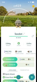 Pokemon Go Seedot ( National Trust ) Kingston Lacy background