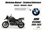 BMW R1250GS R1250 GS K50 Service Repair  Workshop Manual USB 2018 - 2023