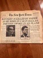 JFK killed New York Times November 23rd, 1963