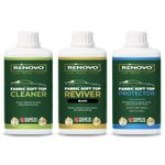 Renovo - Fabric Soft Top Restoration Kit - Black - 500ml - With Brush & Tub