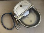 Automatic Stainless Steel Cattle Water Trough Livestock Water Bowl with Float UK