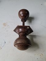 One pair of old vintage  Bakelite door Handles with one backplate art deco