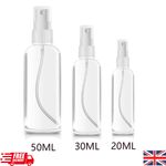 20/30/50ml Plastic Transparent Spray Bottle Refillable Small Travel Mist Empty
