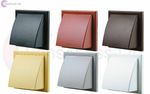 4" 5" 6" Cowl Wall Mounted Shutter Bathroom Kitchen Hood Shower Grille