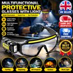 1xSafety LED Glasses Headlights Outdoor Cycling Headlights Work Lights Eyeglass