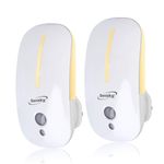 Sensky 2 Packs Plug in LED Night Lights Dusk to Dawn Photocell Sensor White