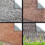 Dolls House 1:12 SELF ADHESIVE Wallpaper For Exterior Walls and Paving