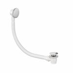 Bathroom Pop up Bath Tub Waste & Overflow Plug Chrome Standard Modern