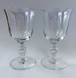 Baccarat Provence Claret Clear Stemmed Wine Glasses x2 available.