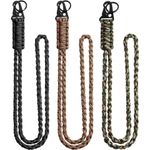 Heavy Duty Paracord Lanyard Keychain 7 Core Braided with Metal Clip Key Ring