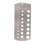 Drill Bit Gauge Metric Stainless Steel 1.0mm to 13.0mm Measuring Tool Drill Size