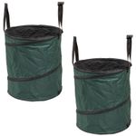 Pop-Up Garden Waste Bags 150L Heavy Duty Reusable Bin Leaf Collector w/ Handles