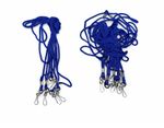 Lot 15 Blue Lanyards ID Badge Holder Neck Strap Metal Clip 21" Bulk