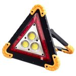 Car Breakdown Triangle LED Emergency 30W Safety Stop Sign with Red Warning Light