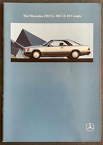 MERCEDES BENZ 230CE 300 CE-24 Coupes Sales Brochure Mar 1991 Ref 0452 02-03/0391