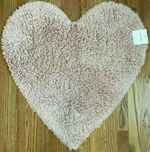 NEW Pottery Barn Kids  Heart ~ BATH MAT  ~  Valentine ~ Heart Shape ~ HOLIDAY