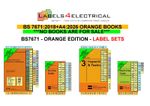 18th Edition PAGE TABS MARKERS BS7671 AMENDMENT 4: 2026 ORANGE & A2 BROWN BOOKS