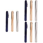 9Pcs Metal Tie Pins for Men Assorted Colors Reusable Collar and Necktie Clips