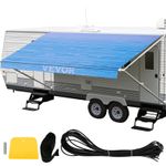 Durable 15oz Vinyl RV Awning 18'x8' Camper Awning/Canopy with Roller Tube Traile