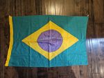 Vintage Hand Stitched? Brazilian Flag Verde e Amarela 3' x 2'