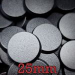 25mm Round Plain Wargaming Plastic Bases Tabletop Games Brand New Wargames