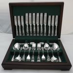 QUEENS Design Hugh Foulerton Heswall Silver Service 44 Piece Canteen of Cutlery