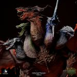 Infernal Tiamat Large D&D Miniature | Five-Headed Dragon Queen Figure | Resin 3D