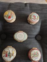 Collection of Bilston pill boxes