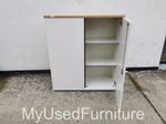 Storage Office Cupboard Lockable with Double Doors and 2 Adjustable Shelves