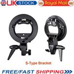 Godox S-type Flash Bracket Holder Bowens Mount For Speedlite Flash Snoot Softbox