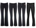 Miss skinny bootcut hipster stretch black sexy school trousers size 6-14
