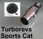 2.5" UNIVERSAL STAINLESS STEEL 200 CELL HIGH FLOW SPORTS CAT CATALYTIC CONVETER