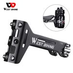WEST BIKING Bike Double Water Bottle Holder Extension Bracket Saddle Mount Cage