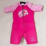 C-Skins Pink Children’s Shortie Wetsuit, Wetsuits Size 4
