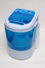 LEISURE DIRECT 230V MINI PORTABLE WASHING MACHINE FOR STUDENTS  + SPIN FUNCTION