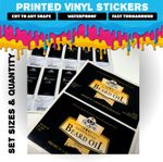 Printed Vinyl Stickers | Multiple PREMIUM Finishes | Matt, Static Cling, Clear