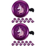 Purple Bike Bell for Kids Safe Riding Loud Ringing Tone