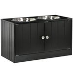Raised Dog Bowls for Large Dogs Feeding Station Stand, Storage