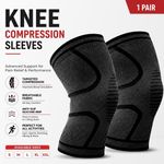 UK 2x Knee Support Brace – Compression Sleeve for Pain Relief Arthritis Gym NHS