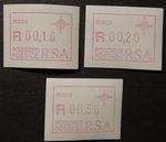 South Africa RSA 1987: Partial Set with ATM/FRAMA, P.006, MN 3, MN