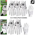 FOOTJOY GOLF GLOVES WEATHERSOF MENS ALL WEATHER 2 or 3 GLOVE PACK * SALE PRICE *