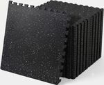 Rubber Top EVA Foam Gym Mats Interlocking Floor Tiles Home Gym Exercise Fitness