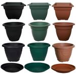 All Size Dip Plastic Venetian Square Round Planter Saucer Plant Pot Water Garden