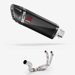Lextek Carbon Fibre ST6C 300mm Exhaust System for Aprilia RS660 2021-2023