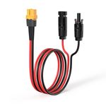 10AWG 2FT Solar to XT60 Charging Cable Solar Connector to XT60 Female Adapter Ca